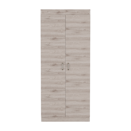 Alacena De Cocina Varese Dos Puertas, Ceniza Y Blanco