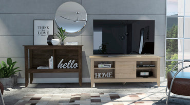 Combo Essential, Rovere, incluye rack TV y arrimo