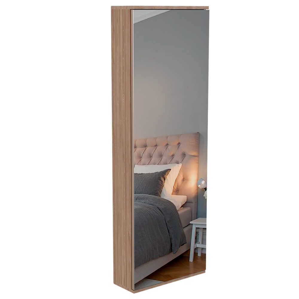 Combo Perla, Rovere y Blanco, incluye tocador, zapatero con espejo y closet con dos puertas