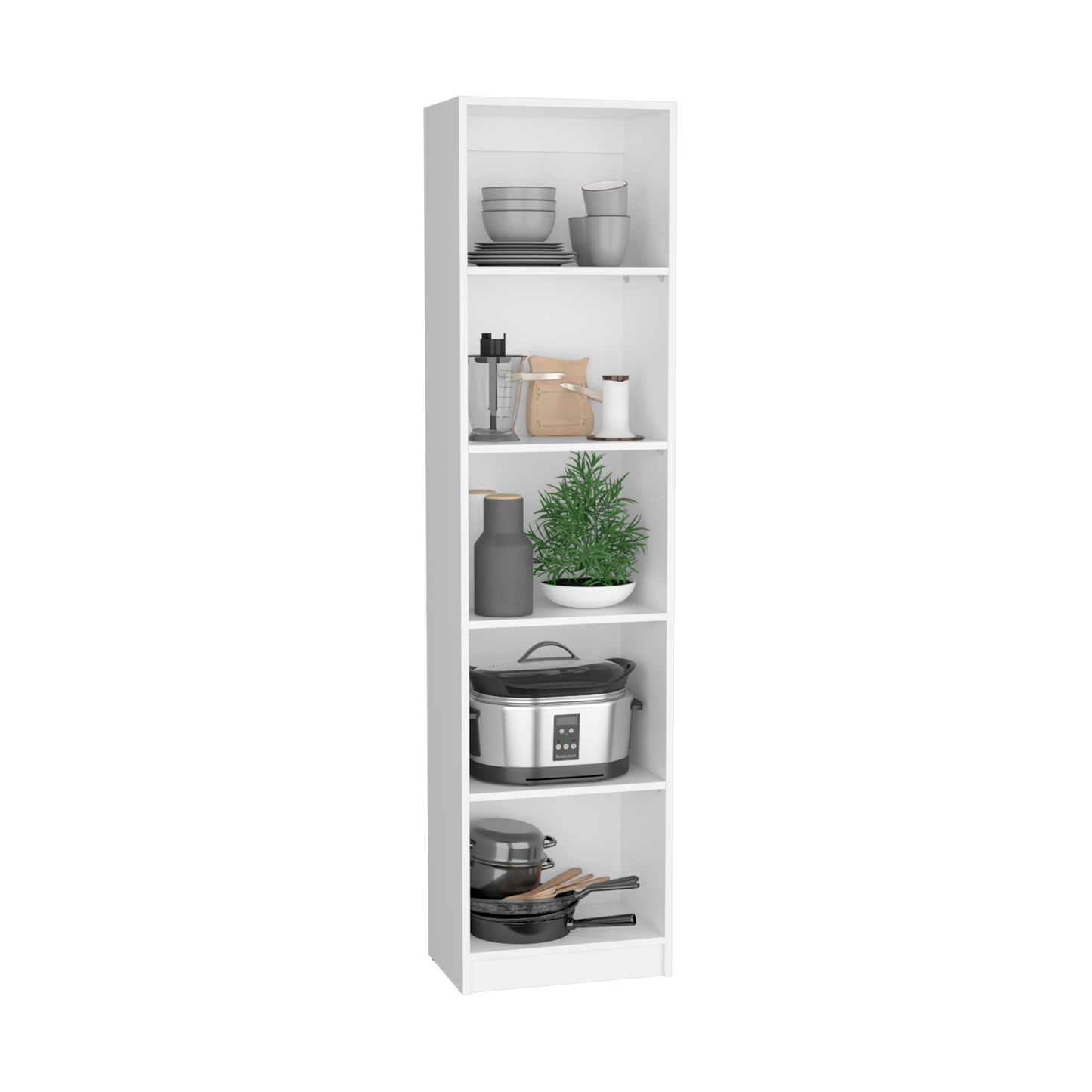 Combo Home, Estante Colección 2, Blanco, con dos estantes