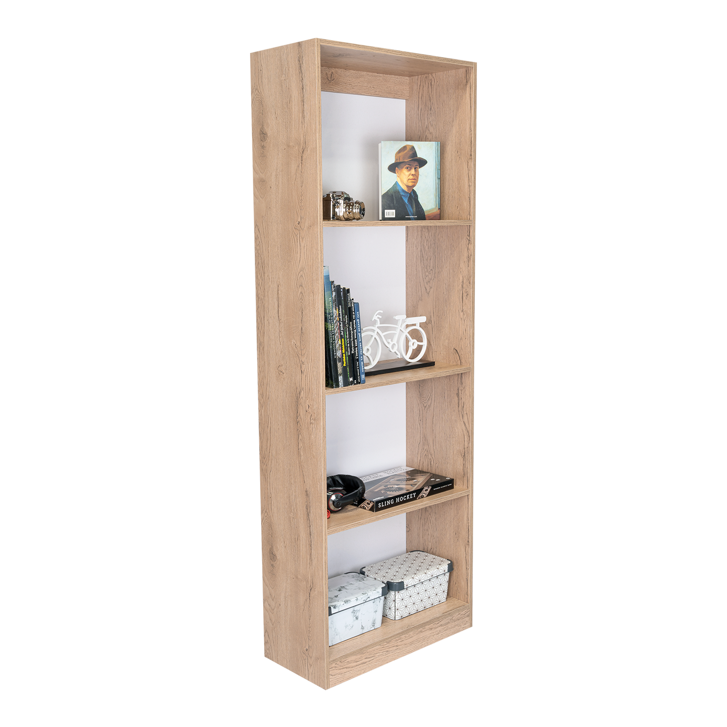 Combo Home, Estante Colección 2, Rovere, con dos estantes
