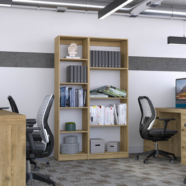 Combo Home, Estante Colección 2, Rovere, con dos estantes