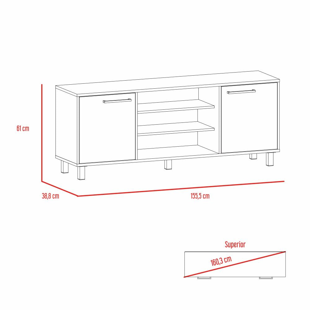 Combo Kaia, Wengue y Miel, incluye rack TV, bar alto y mesa centro