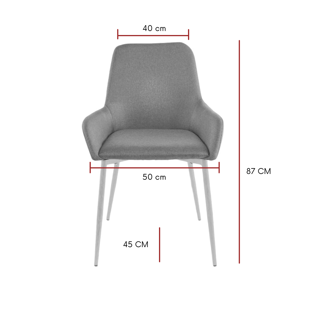 Combo Beijing, Rovere y Negro, incluye mesa comedor, cuatro sillas y dos sitiales