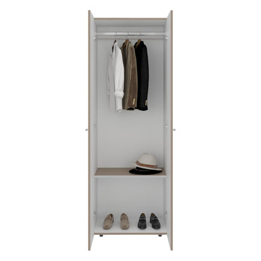 Combo Closet H-200 Cuatro Puertas, Almacenamiento, Optimizacion, Color Bardolino
