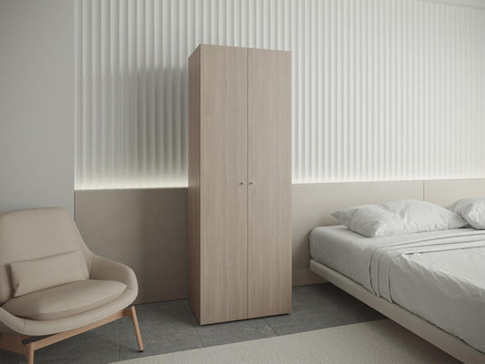 Ropero Dos Puertas Una Barra Tuhome, Bardolino Y Blanco