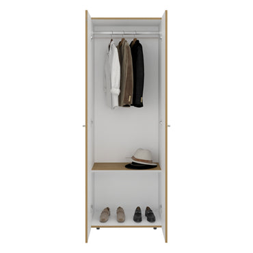 Combo Closet H-200 Cuatro Puertas, Almacenamiento, Optimizacion, Color Fresno