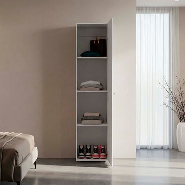 Closet Tuhome Dreams M5 Una Puerta Con Espejo, Blanco
