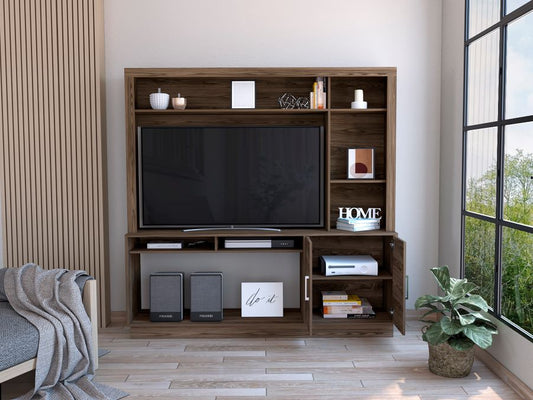 Estante Tv, Cantabria Dos Puertas con Espacio Para Televisor De Hasta 55 Pulgadas Color Milan