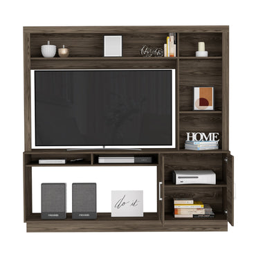 Estante Tv, Cantabria Dos Puertas con Espacio Para Televisor De Hasta 55 Pulgadas Color Milan