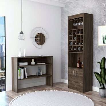 Bar Kava + Arrimo Beijing Color Coñac Para Sala De Estar