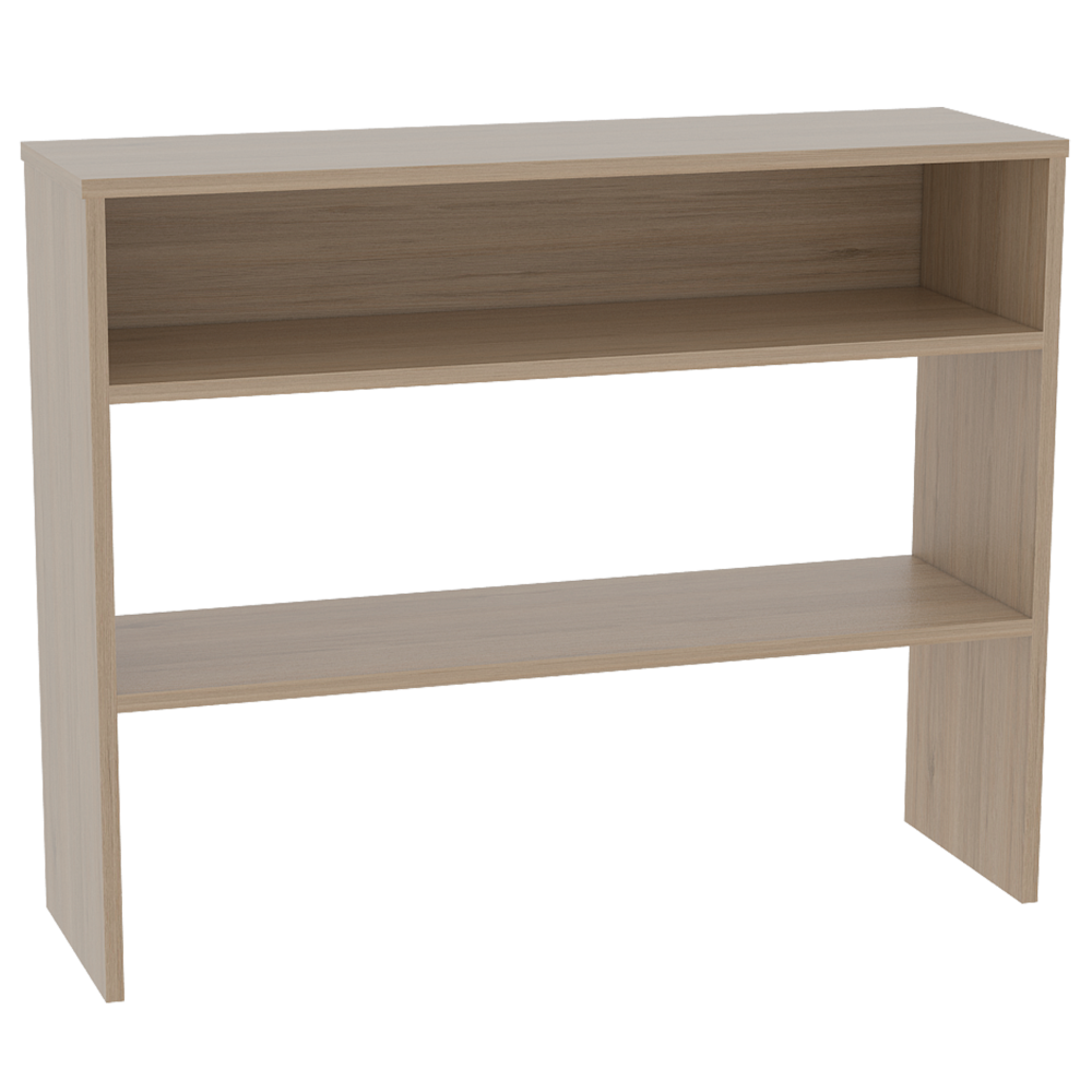 Bar Esquinero Kava + Arrimo Color Rovere Para Sala De Estar