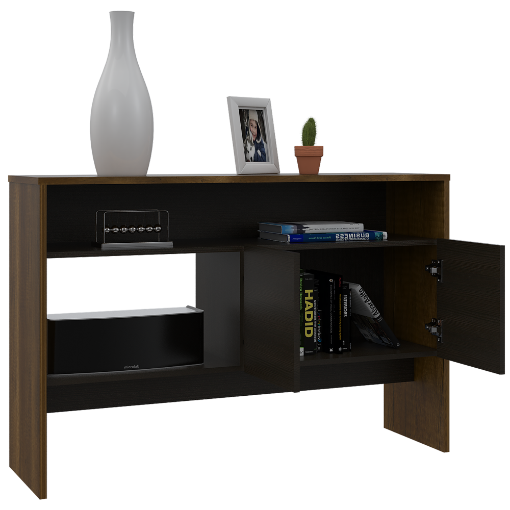 Rack TV + Arrimo + Mesa de Centro Color Caramelo y Wengue Para Sala De Estar