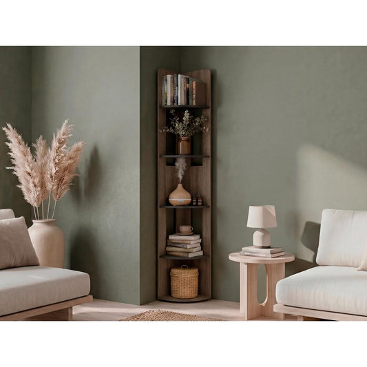 Estante Esquinero Home E7, Avellana