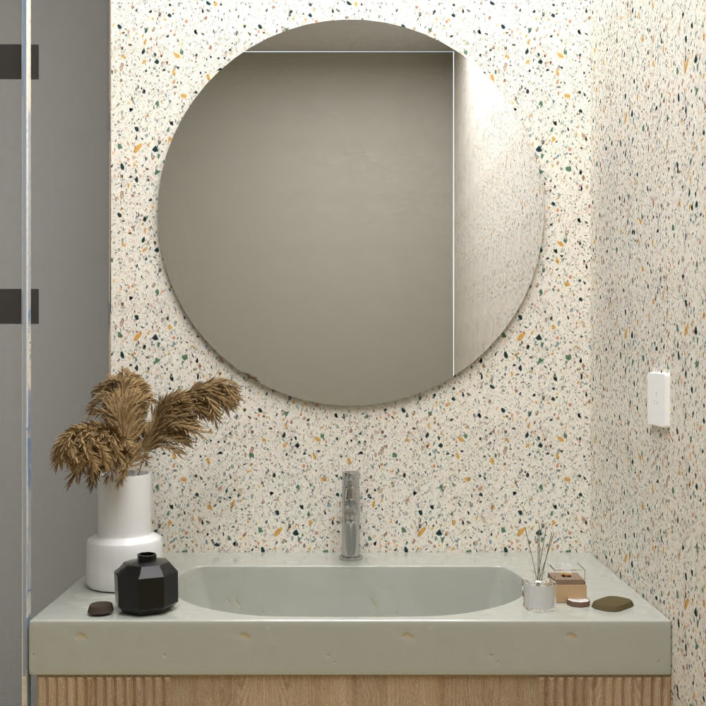 Espejo Capri, con forma circular