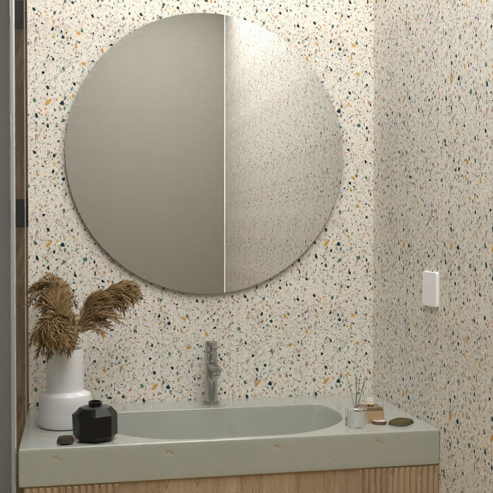 Espejo Capri, con forma circular