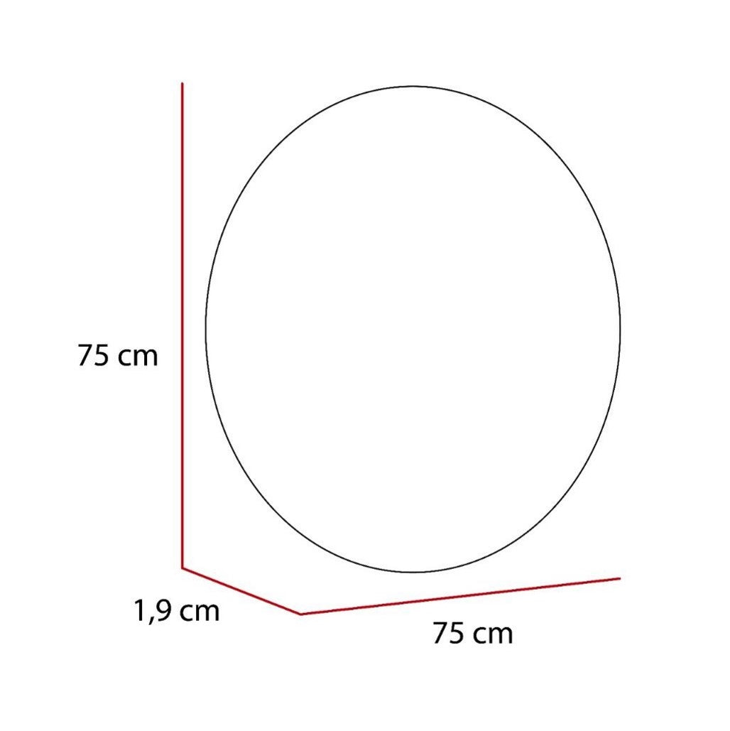 Espejo Capri, con forma circular