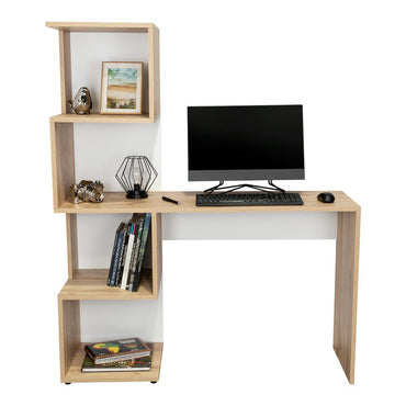 Escritorio Bibloteca Danis Cuatro Niveles, Duna Y Blanco