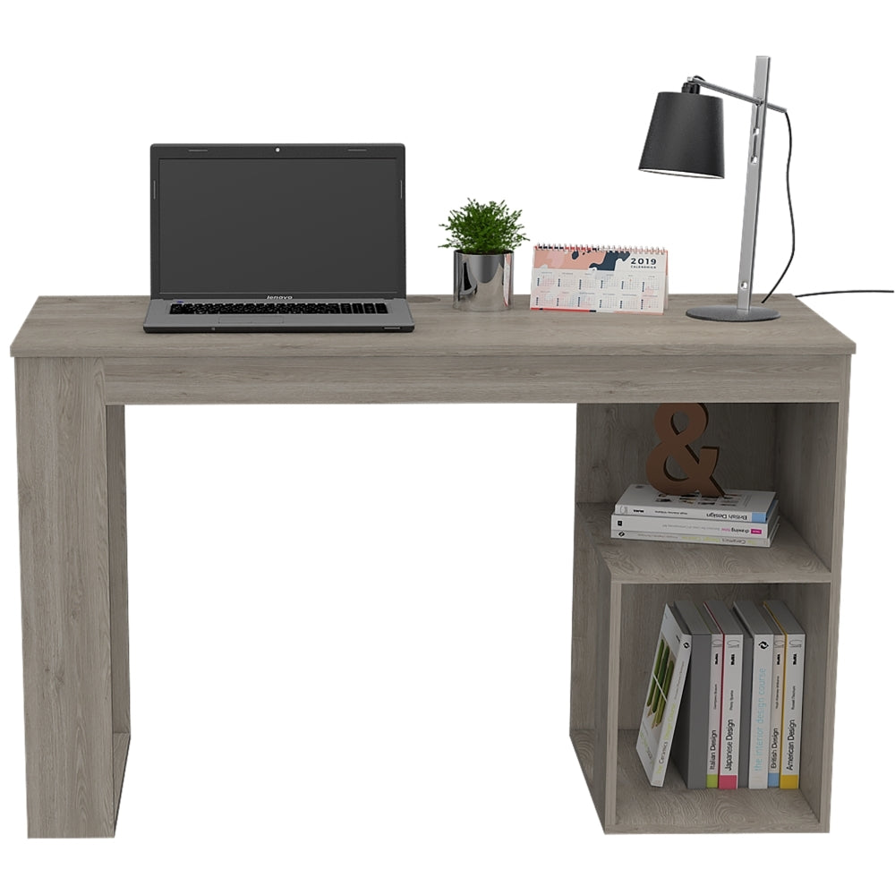Escritorio Astana, Ceniza, con Amplio Espacio de Trabajo