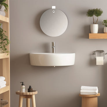 Espejo Terra, con Forma Circular, Bordes Redondeados