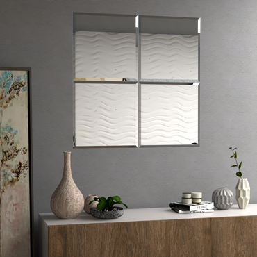 Espejo Malta, con forma cuadrada