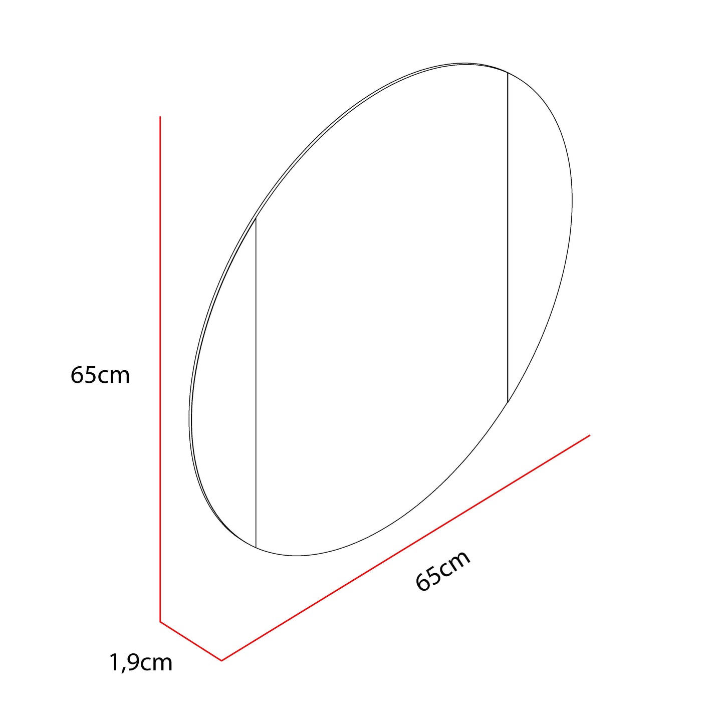 Espejo Lucas, con forma circular