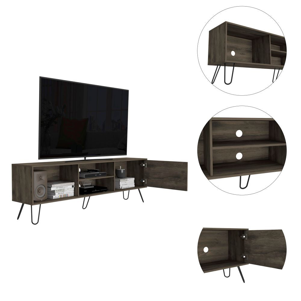 Mueble Para TV Modelo Andorra Color Bellota Para Sala De Estar