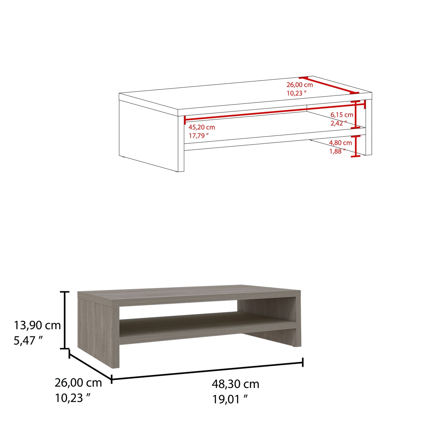 Rack Alzador Para Monitor, Bardolino