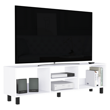Mesa Para Tv Tunez, Blanco Duqueza, Para Televisor Hasta 70 Pulgadas