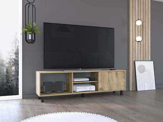 Rack Tv65 Tunez Una Puerta, Macadamia