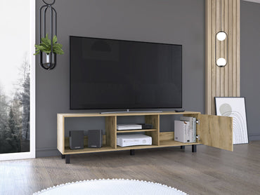 Rack Tv65 Tunez Una Puerta, Macadamia