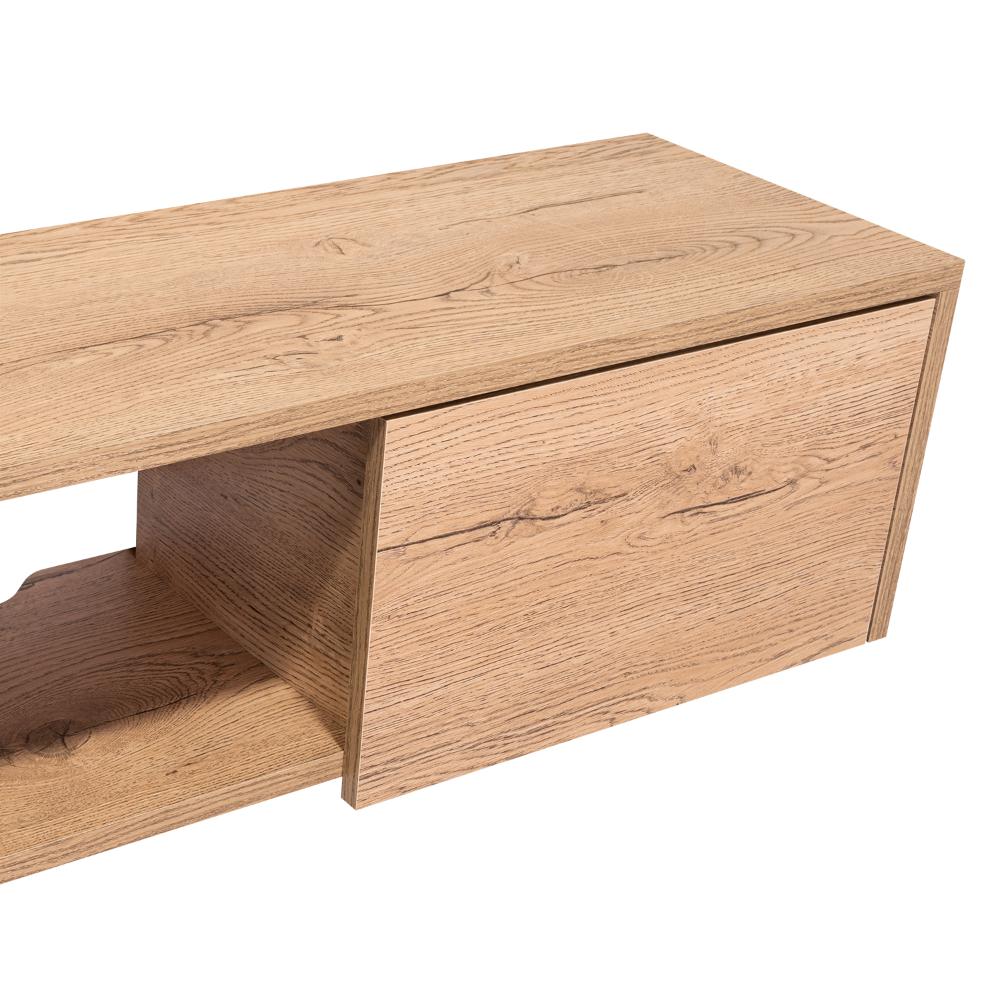 Rack Para Tv Flotante Gleid, Macadamia, con Dos Puertas Abatibles