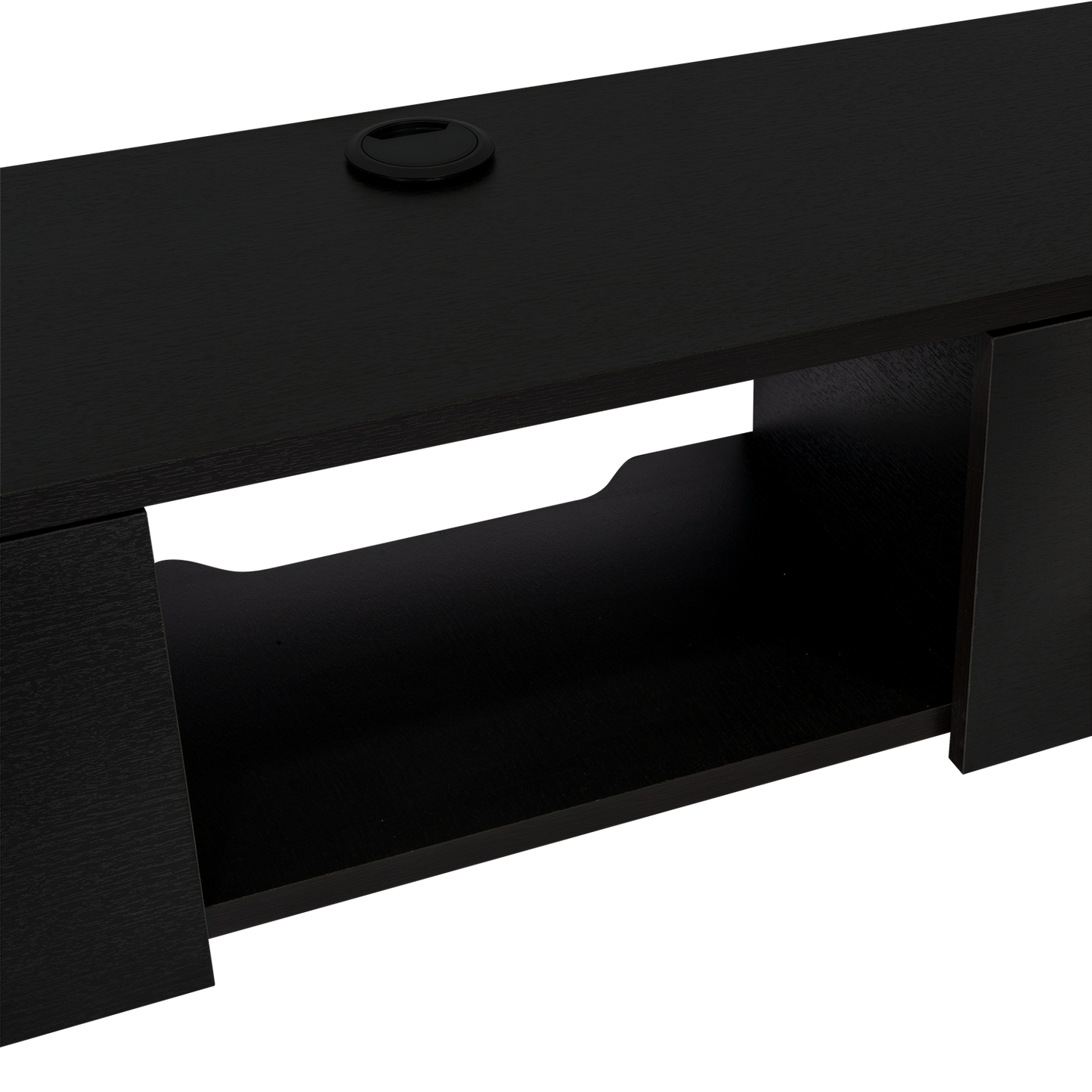 Mesa Para Tv Flotante Gleid, Wengue, con Dos Puertas Abatibles