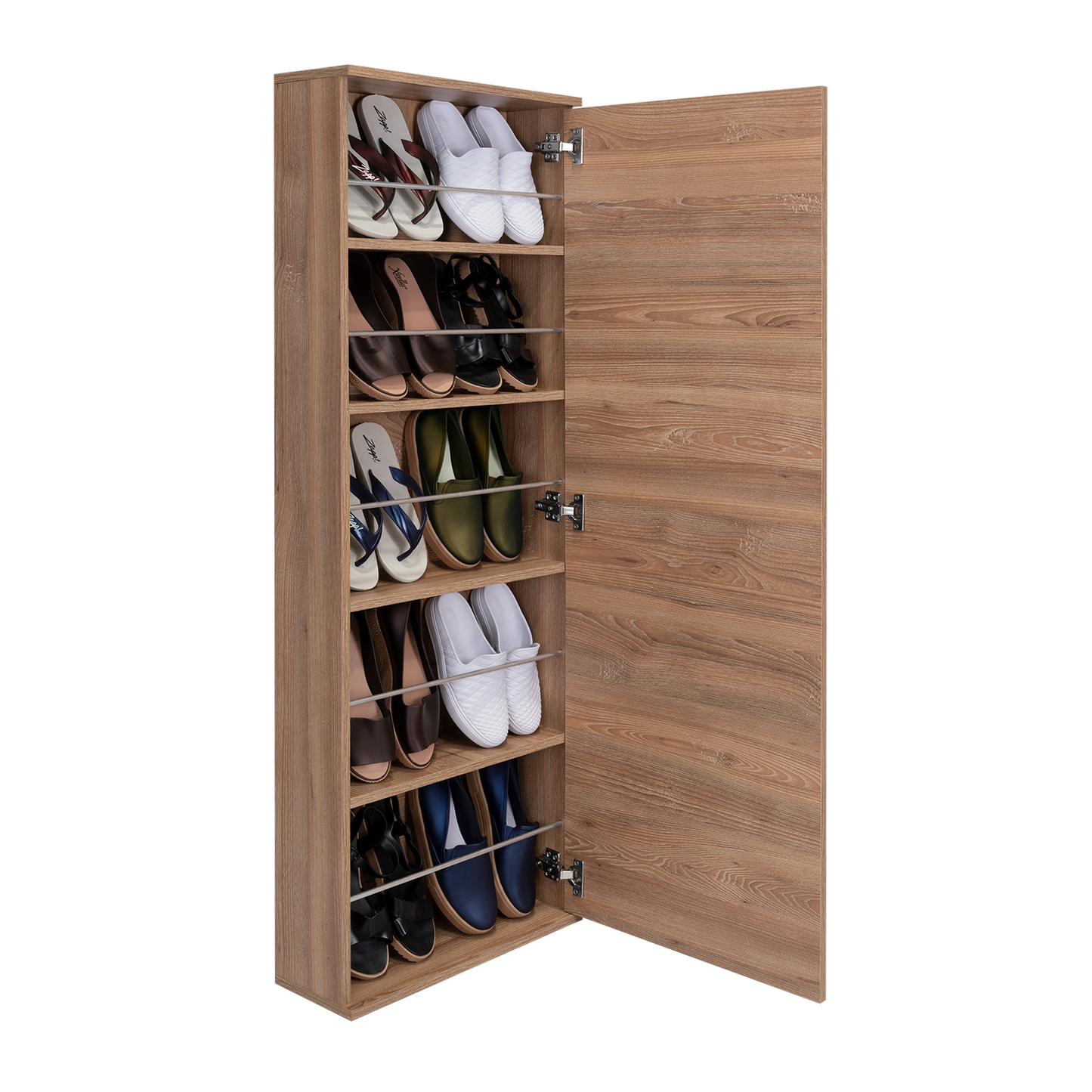 Combo Perla, Rovere y Blanco, incluye tocador y zapatero con espejo