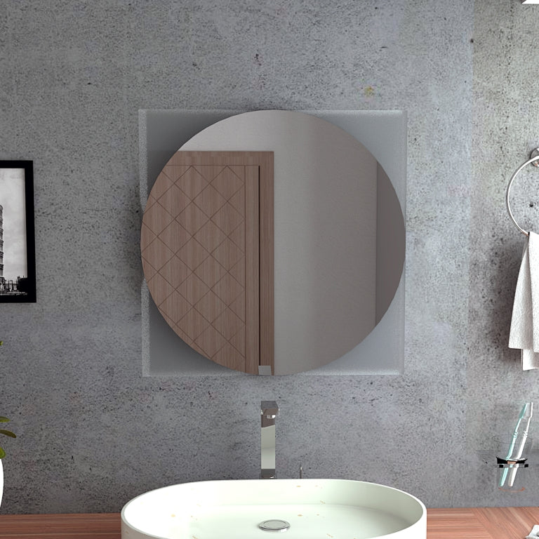 Espejo Salermo Color Gris Para Baño