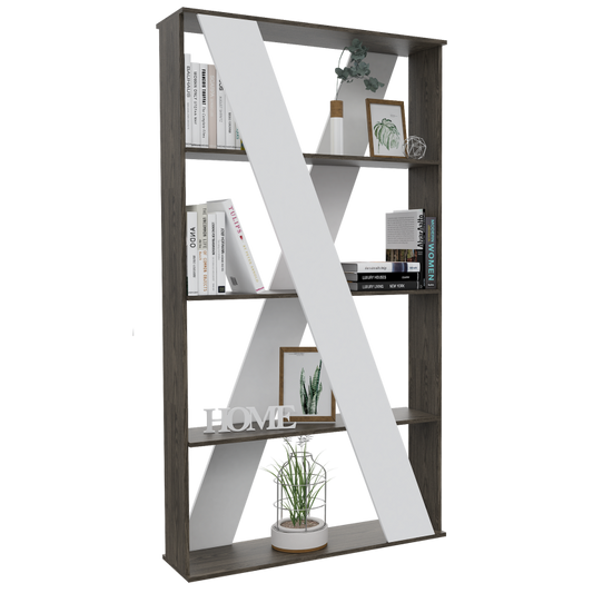 Separador de Ambientes Beijing Color Coñac y Blanco Para Sala De Estar