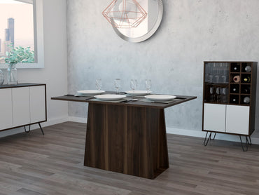 Mesa de Comedor Manchester Color Habano Para Sala De Estar