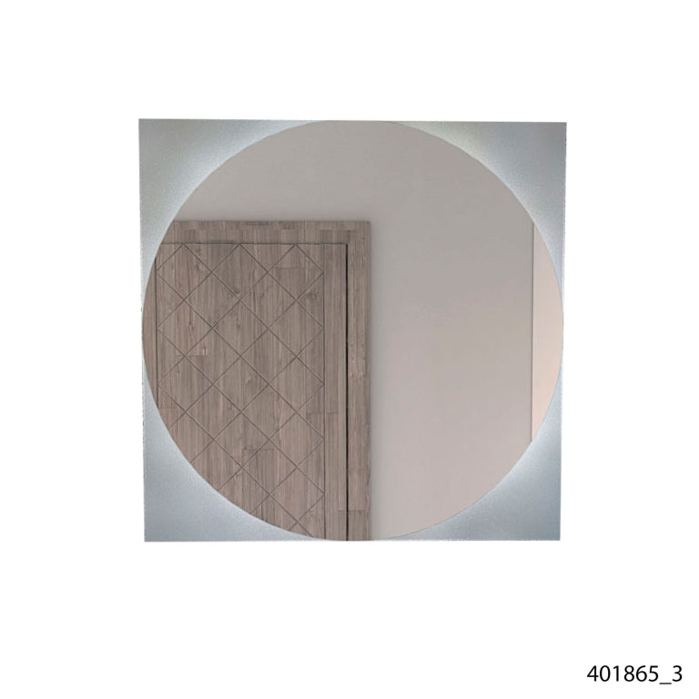 Espejo Salermo Color Gris Para Baño