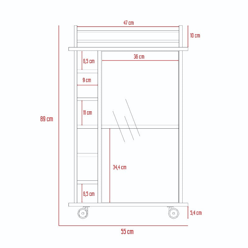 Bar Dukat Color Rovere Para Sala De Estar