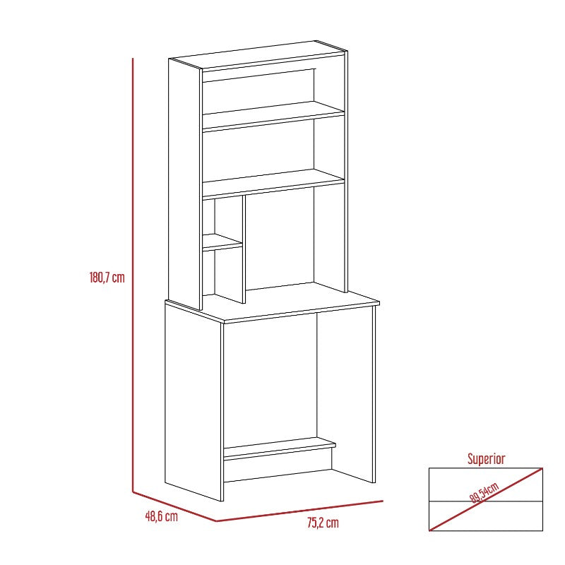Escritorio Office Color Wengue Para Oficina