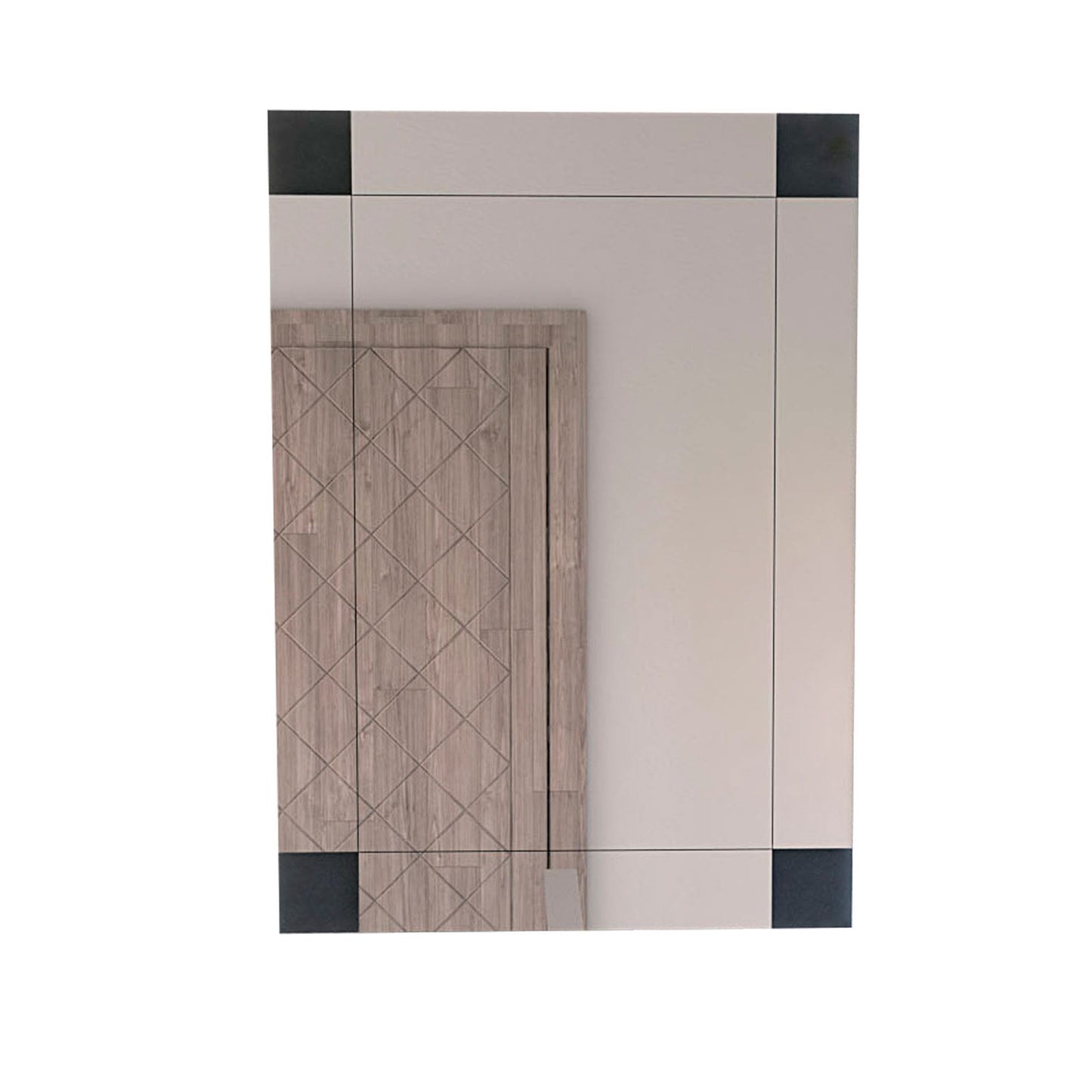 Espejo Genova Color Gris Para Baño