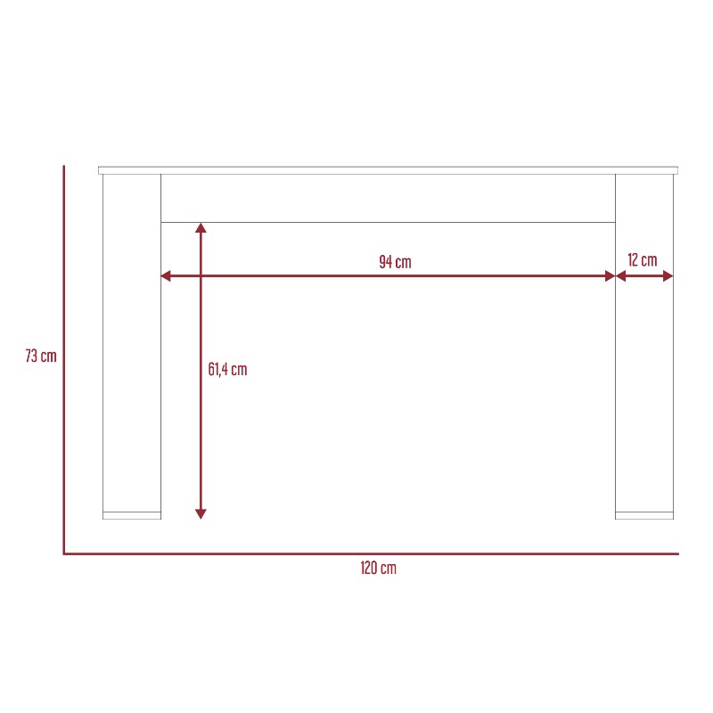 Escritorio Oviedo Color Duna Para Oficina