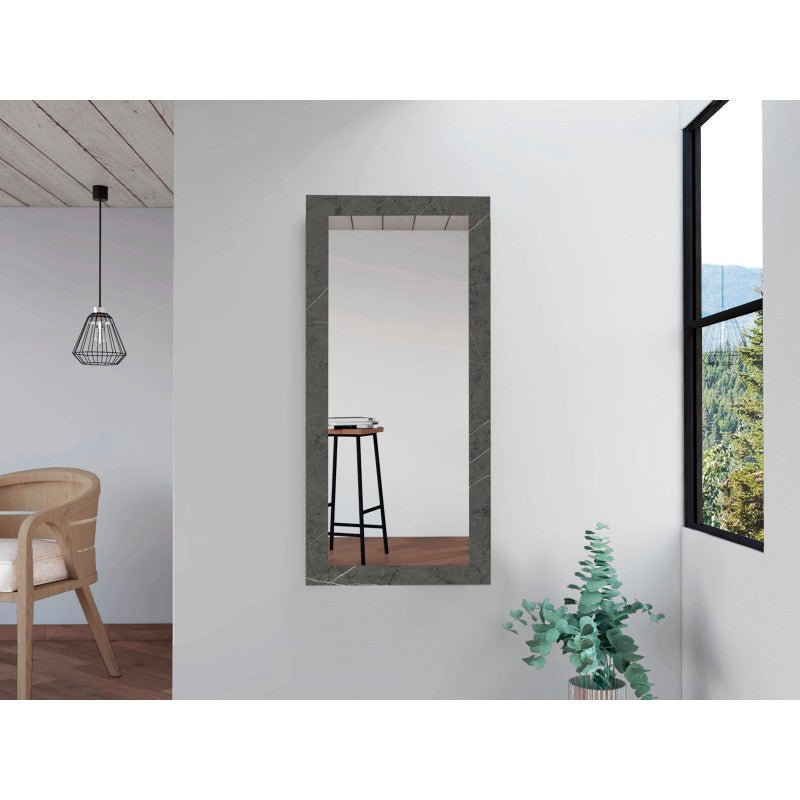 Espejo Marsala Color Piedra Para Sala De Estar