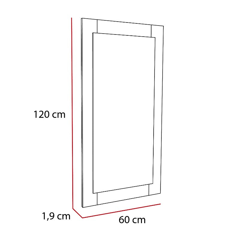 Espejo Marsala Color Piedra Para Sala De Estar