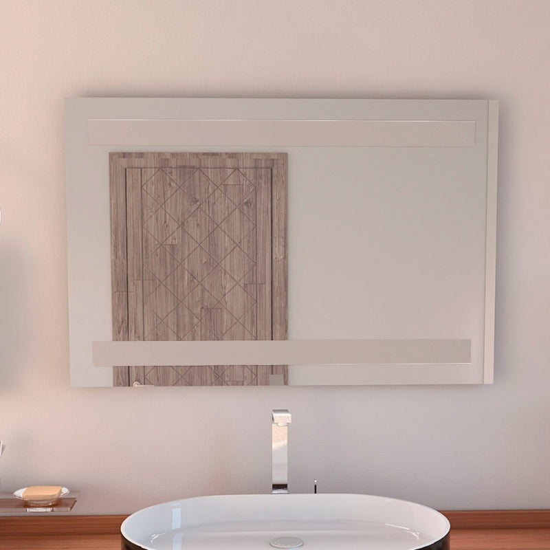Espejo Udine Color Gris Para Baño