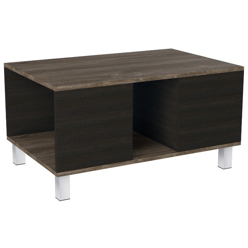 Mesa De Centro Bellagio Color Siena y Wengue Para Sala De Estar