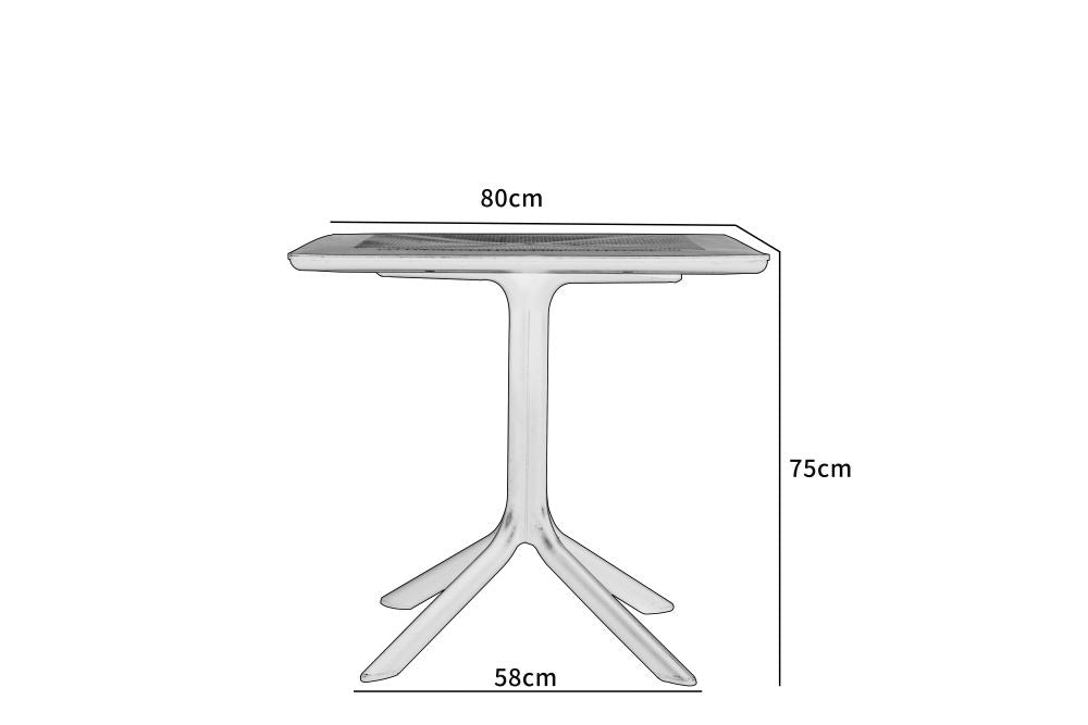 Mesa Exterior Linea E Color Negro Para Sala De Estar
