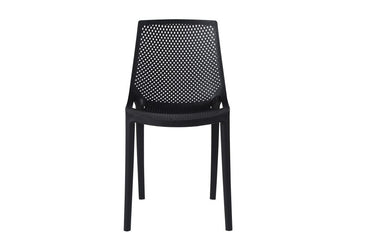 Silla Exterior Línea E Color Negro Para Sala De Estar