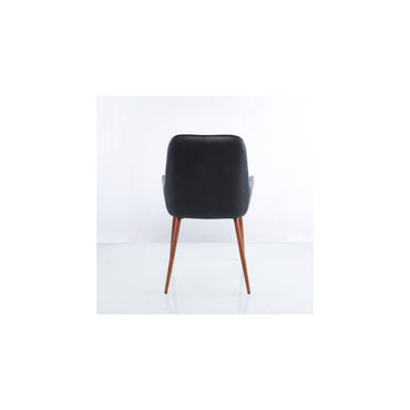 Pack Sitiales Concept, Tapiz Pu Negro y Pata Café Oscuro, con ocho sillas