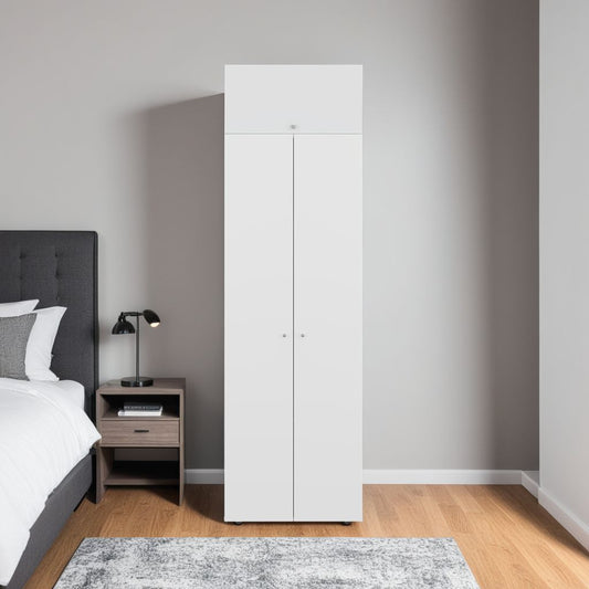 Combo Closet H-200 Cuatro Puertas, Almacenamiento, Optimizacion, Color Blanco